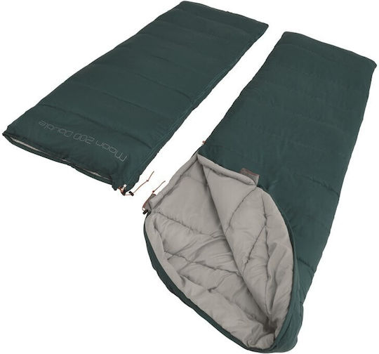 Easy Camp Sleeping Bag Double 2 Seasons Moon Double Green