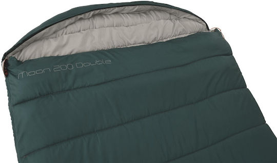 Easy Camp Sleeping Bag Double 2 Seasons Moon Double Green