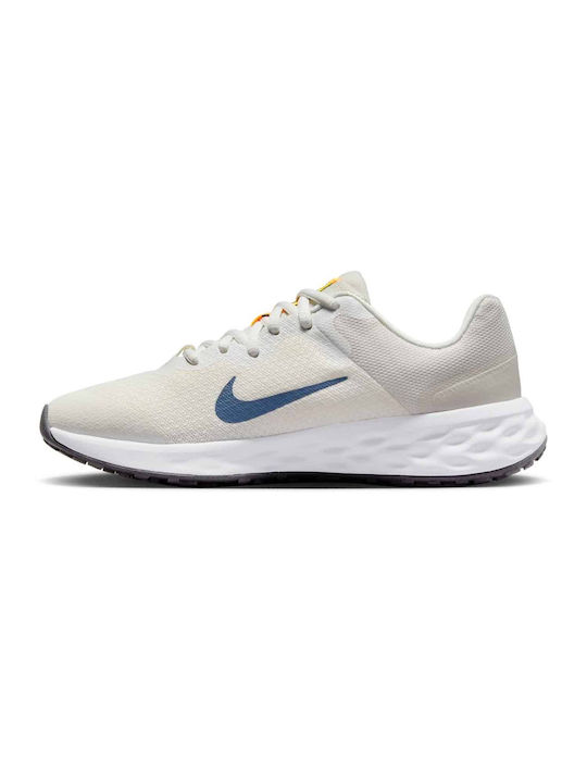 Nike Αthletische Kinderschuhe Laufen Revolution 6 GS Weiß