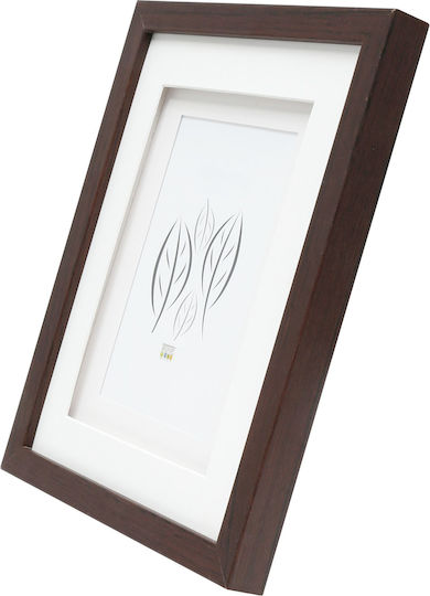 Deknudt Passepartout Photo Frame Wooden with Brown Frame
