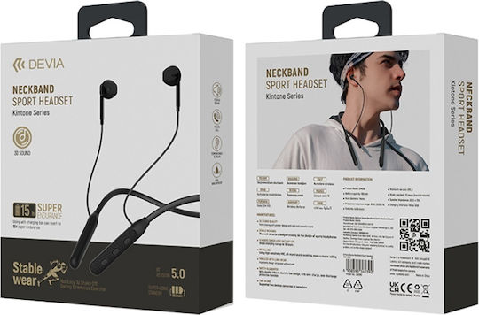 Devia EM036 Sport Kintone Earbud Bluetooth Handsfree Earphones Black