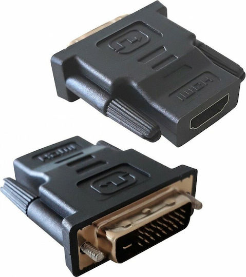 Techly Конвертор DVI-D мъжки към HDMI женски Черен 1бр IADAP-DVI-HDMI-F