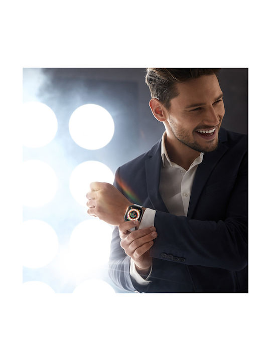 Dux Ducis Hamo Plastic Case with Glass in Black color for Apple Watch Ultra 49mm