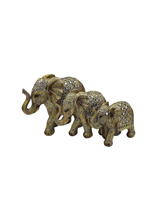 Karvounis Decorative Elephant Polyresin 17x7.5x12.5cm 1pcs