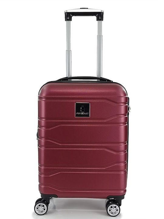 Forecast Cabin Hard Red Suitcase With 4 Wheels Height 55cm