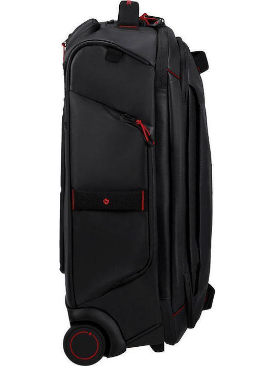 Samsonite Ecodiver Βαλίτσα Ταξιδίου Καμπίνας Υφασμάτινη Μαύρη με 2 Ρόδες Ύψους 55εκ.