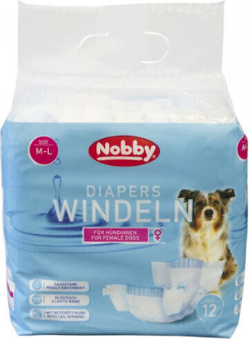 Nobby Diapers Windeln Female Βρακάκι Σκύλου Περιόδου Large / Medium 12τμχ