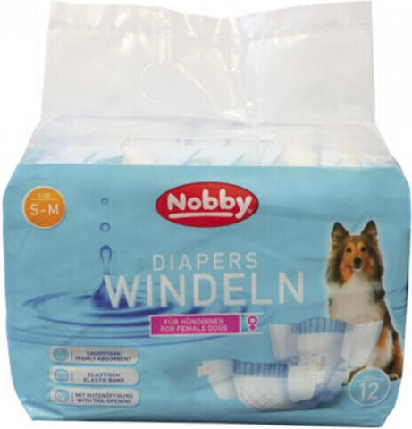 Nobby Diapers Windeln Female Βρακάκι Σκύλου Περιόδου Large / Medium 12τμχ
