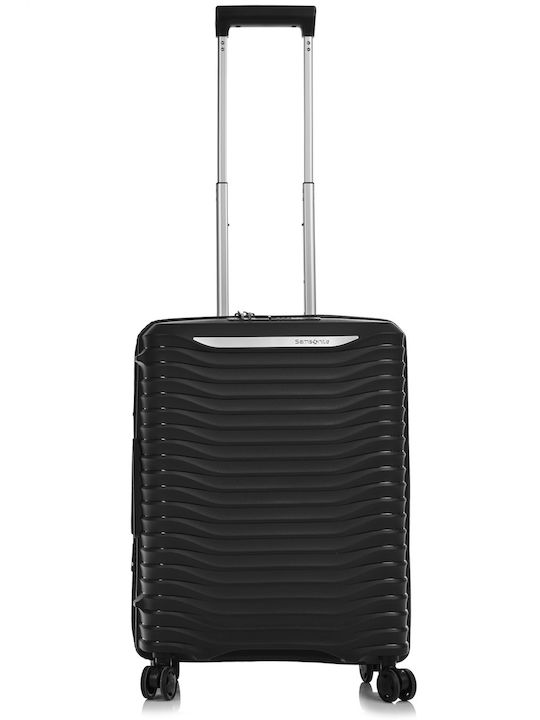 Samsonite Upscape Cabin Hard Black Suitcase with 4 Wheels Height 55cm