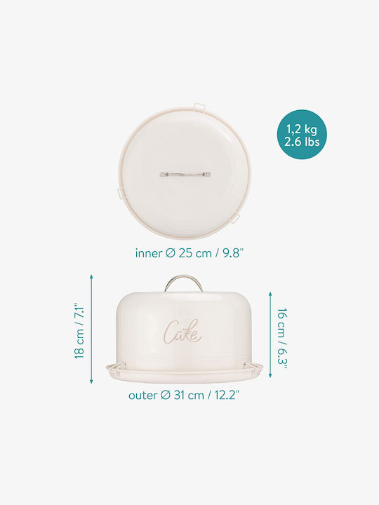 Navaris Cake Stand White 25x25cm
