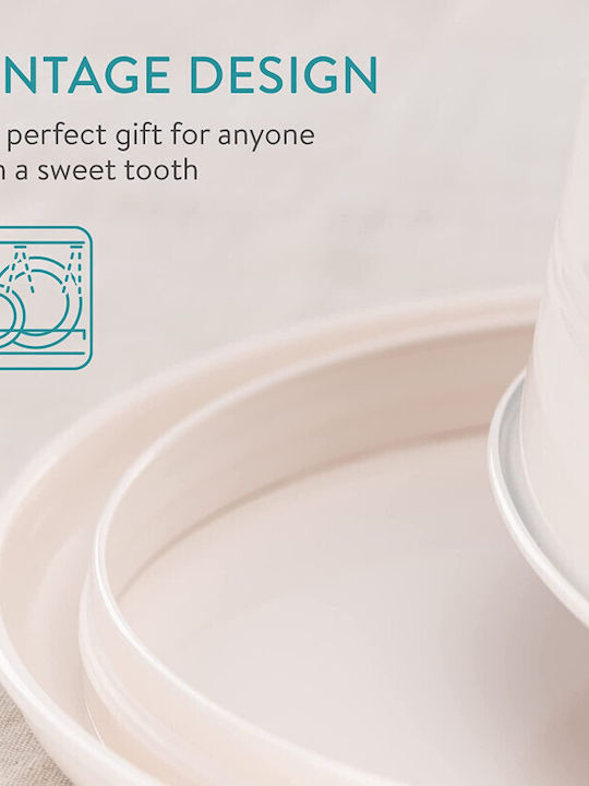 Navaris Cake Stand White 25x25cm