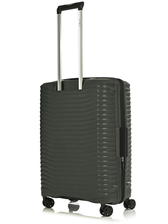 Samsonite Upscape Mittlerer Hartschalen-Reisekoffer Grün mit 4 Rädern Höhe 68cm
