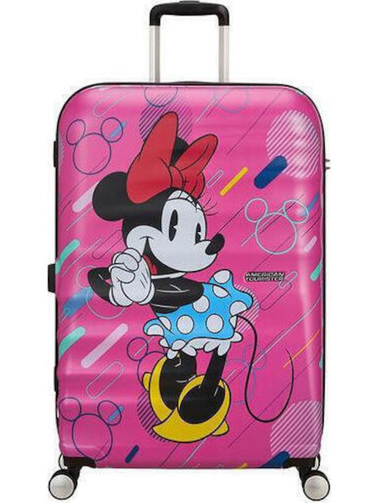 American Tourister Minnie Future Pop Kinder Große Hart Koffer Rosa mit 4 Räder Höhe 77cm
