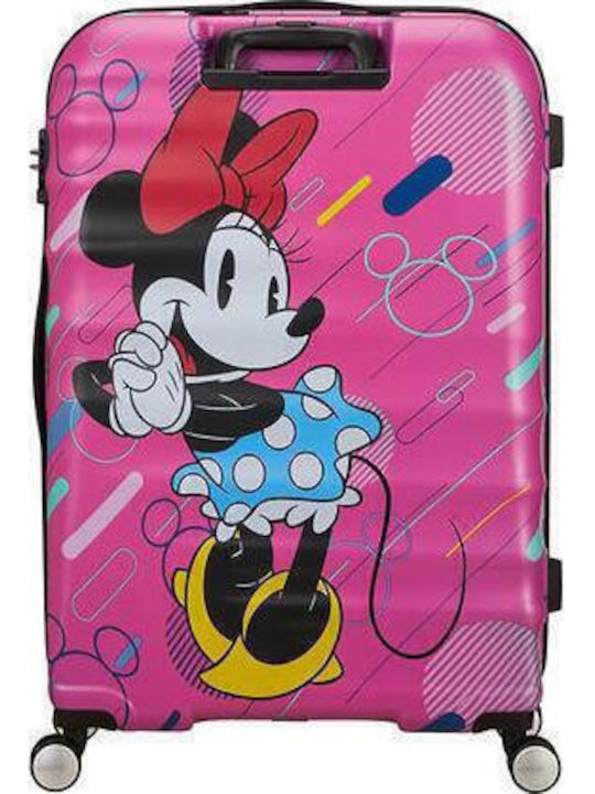 American Tourister Minnie Future Pop Kinder Große Hart Koffer Rosa mit 4 Räder Höhe 77cm