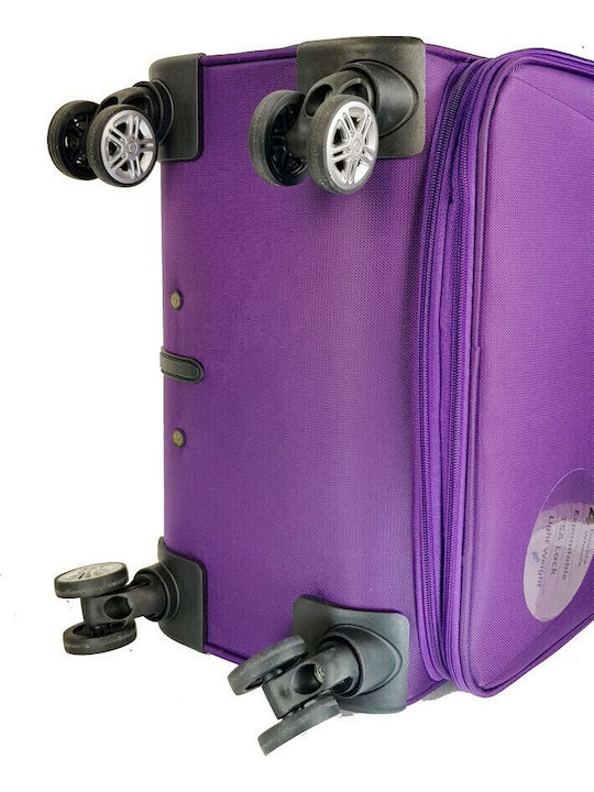 Diplomat Set Colecția Atlanta Valize De Călătorie Din Material Textil Violet Cu Înălțime Maximă 78 Cm Cu 4 Roți Set 3 Bucăți