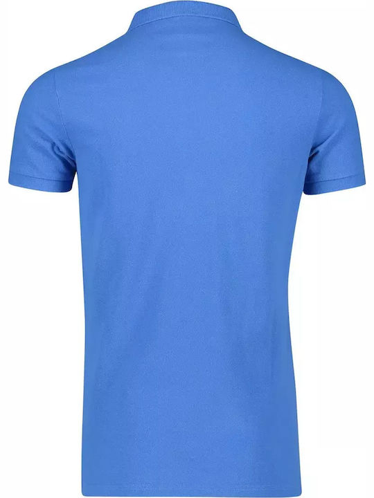 Superstate Polo Kurzarmbluse Blau