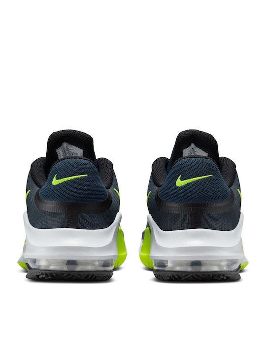 Air Max Impact 4 Χαμηλά Μπασκετικά Παπούτσια Black / Armory Navy / Pure Platinum / Volt