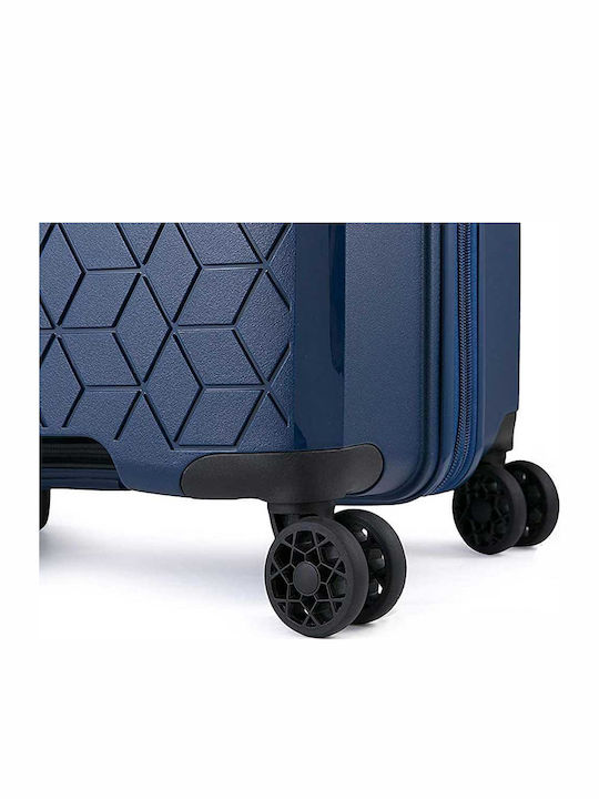 Verage GM18106W Cabin Hard Blue Travel Suitcase With 4 Wheels Height 53cm