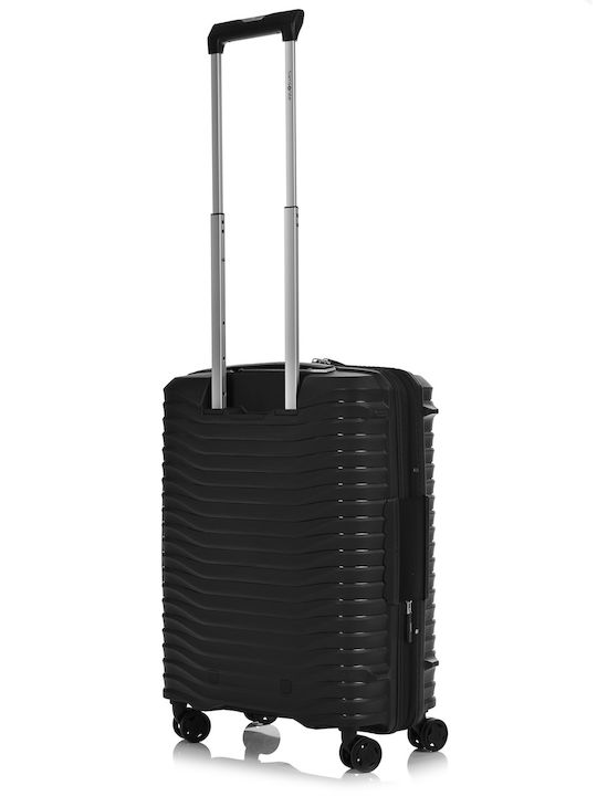 Samsonite Upscape Cabin Hard Black Suitcase with 4 Wheels Height 55cm