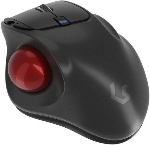 KeySonic Wireless Ergonomic Mouse with Trackball Black