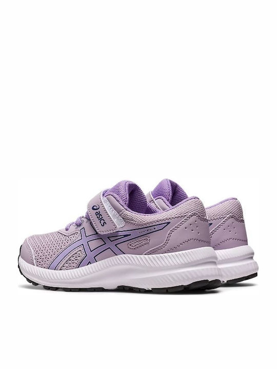 Contend 8 Ps Kids Sports Shoes Running with Hoop & Loop Closure Purple
