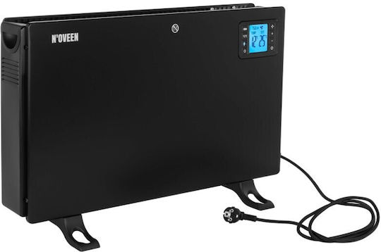 N'Oveen Convector Heater Floor 2000W with Electronic Thermostat 60x37.5cm Black