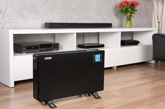 N'Oveen Convector Heater Floor 2000W with Electronic Thermostat 60x37.5cm Black