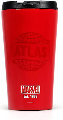 Half Moon Bay Marvel Logo Sticlă Termos Roșu 400ml