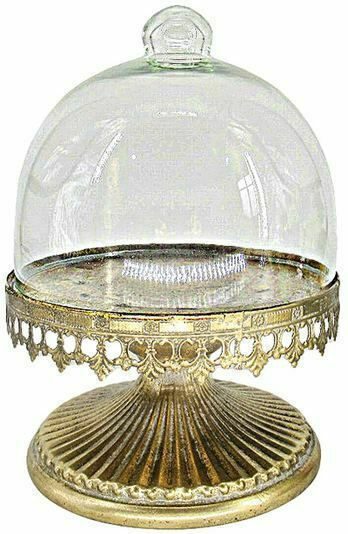 JK Home Decoration 56880 Glas Kuchenteller