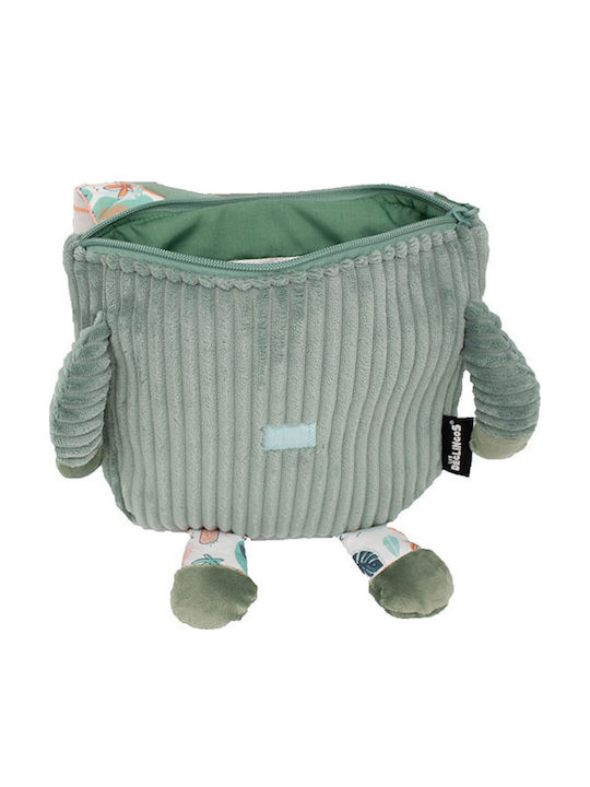 Les Deglingos Chillos the Sloth Kinder Rucksack Rucksack Grün 25cmx25cmcm