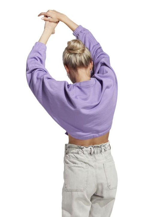 Adidas Women's Cropped Sweatshirt Lilac