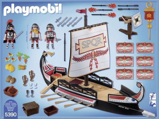 Playmobil History Ρωμαϊκή Γαλέρα για 6-12 ετών