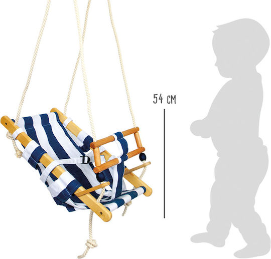 Small Foot Wooden Kids Swing with Protector and Seat Belt for 1.5+ Years