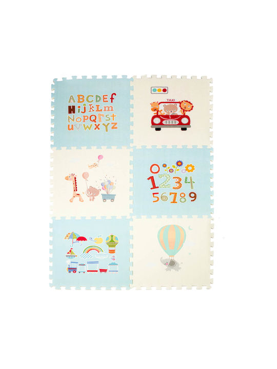 Loco Interactive Kids Floor Puzzle Sky with Animals 6 Pieces