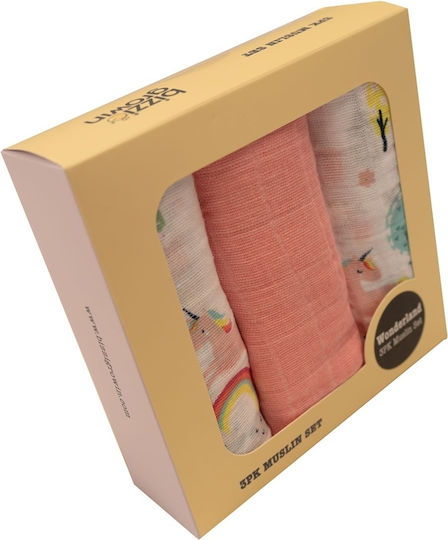 Bizzi Growin Pătură Pentru Înfășat 70x70cm 3 Bucăți