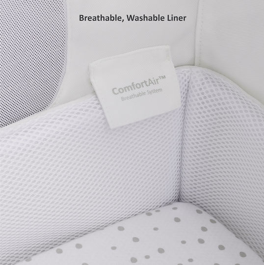 Snuz Wiege SnuzPod 4 mit Matratze und Seitlicher Öffnung Natural