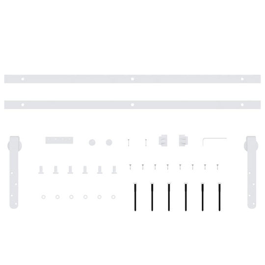 vidaXL Door Return Mechanism for Doors up to 152cm and 20kg White
