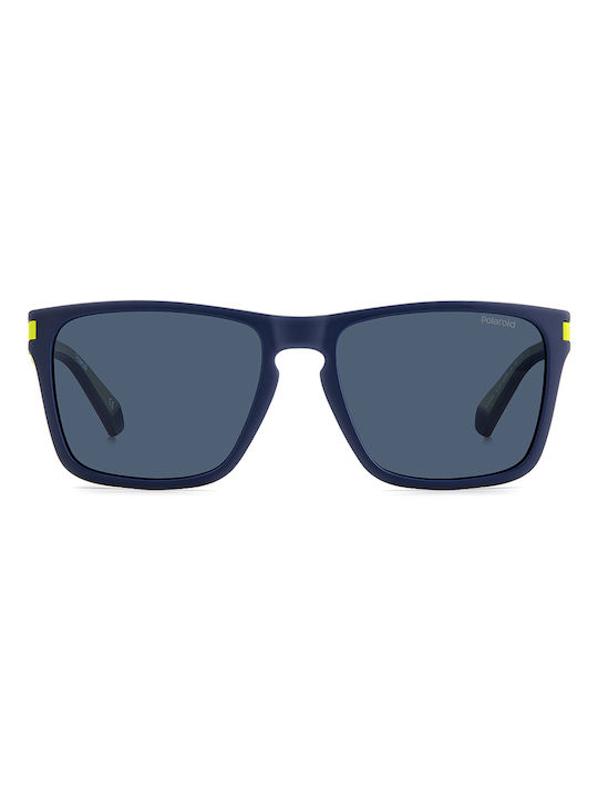 Polaroid Men's Sunglasses with Navy Blue Acetate Frame and Blue Polarized Lenses PLD2139/S FLL/C3
