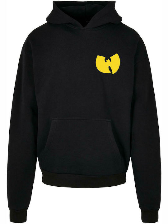 Sweatshirt with Hood Black Velvet-Black Metal