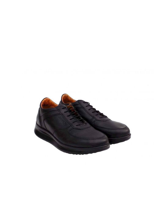 Boxer Piele Pantofi casual pentru bărbați Negre