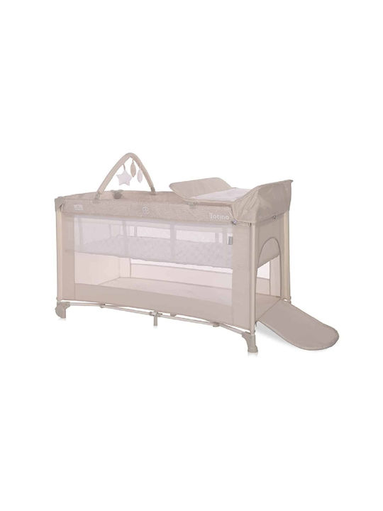 Lorelli Torino Plus Playpen 2 Levels with Changing Table & Mattress Fog Striped 127x68cm