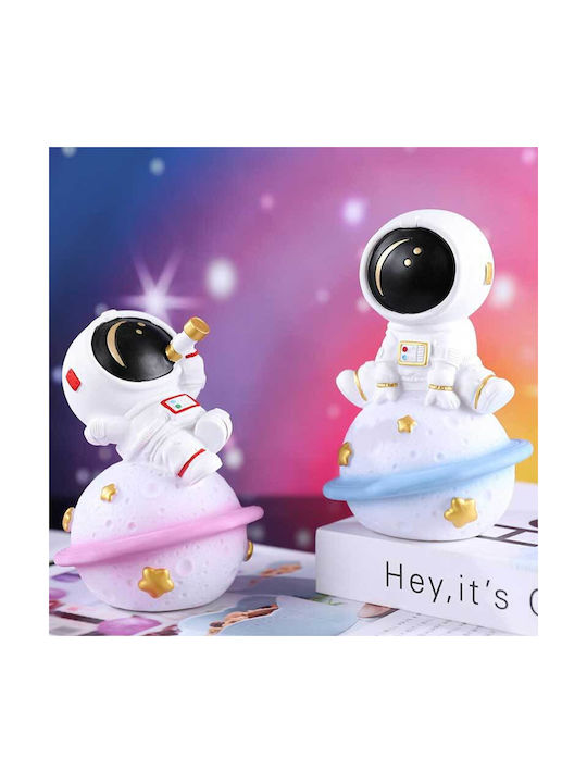 Lămpi De Veghe Pentru Copii Astronaut Cu Baterii Albastru Cald Cu Lumină Albă