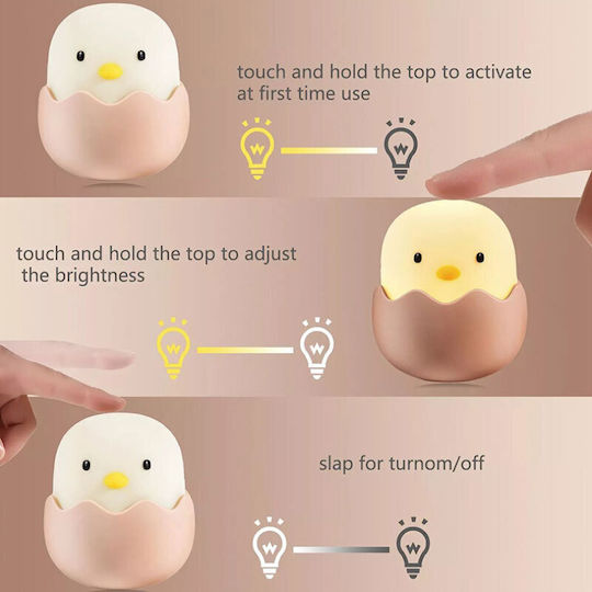 Navaris Nursery Night Light LED Chicken Power Beige Warm