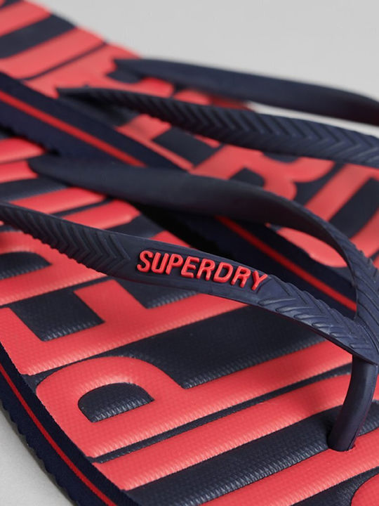 Superdry Vintage Vegan Flip Flops bărbați Albastru