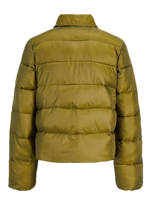 Scurtă Jachetă de femei Puffer Kaki