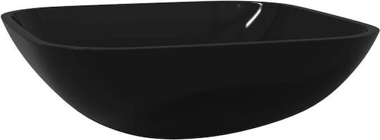 vidaXL Επικαθήμενος Νιπτήρας Γυάλινος 42x42x14cm