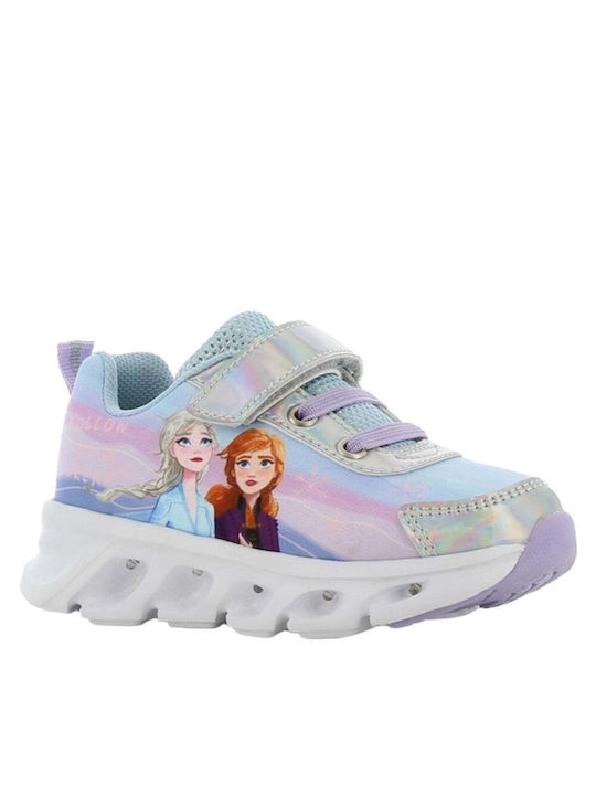 Disney Παιδικά Sneakers Ανατομικά με Φωτάκια για Κορίτσι Λιλά