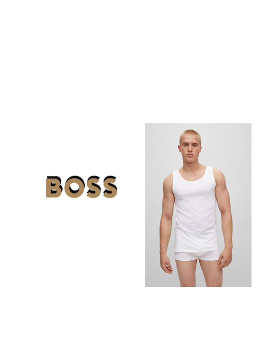 Hugo Boss Ανδρικές Φανέλες Αμάνικες White/Black/Grey 3Pack