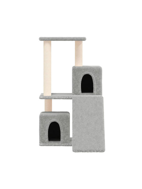 vidaXL Scratching Post Cat Trees Gray 3 levels 47.5x66x82cm