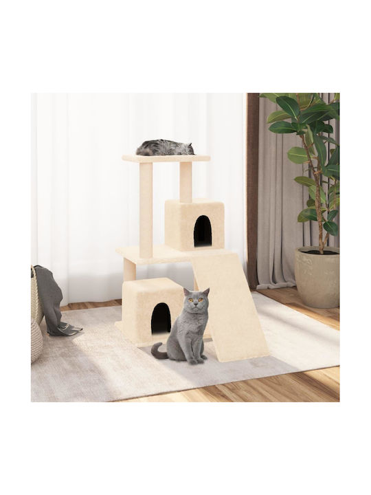 vidaXL Cat Scratching Post Cat Tree in Bej Color